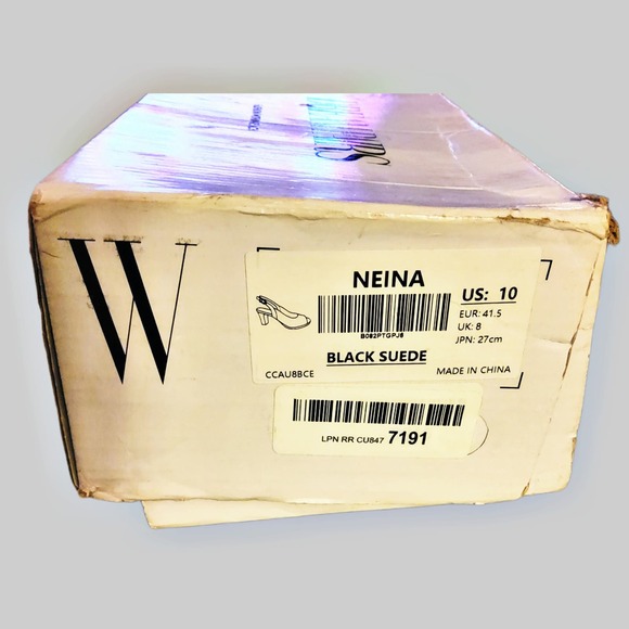 WOMEN'S SEXY 3" HEEL PEEP TOE SLINGBACK PUMPS BLACK SUEDE DREAM PAIRS SIZE 10 - Picture 8 of 9